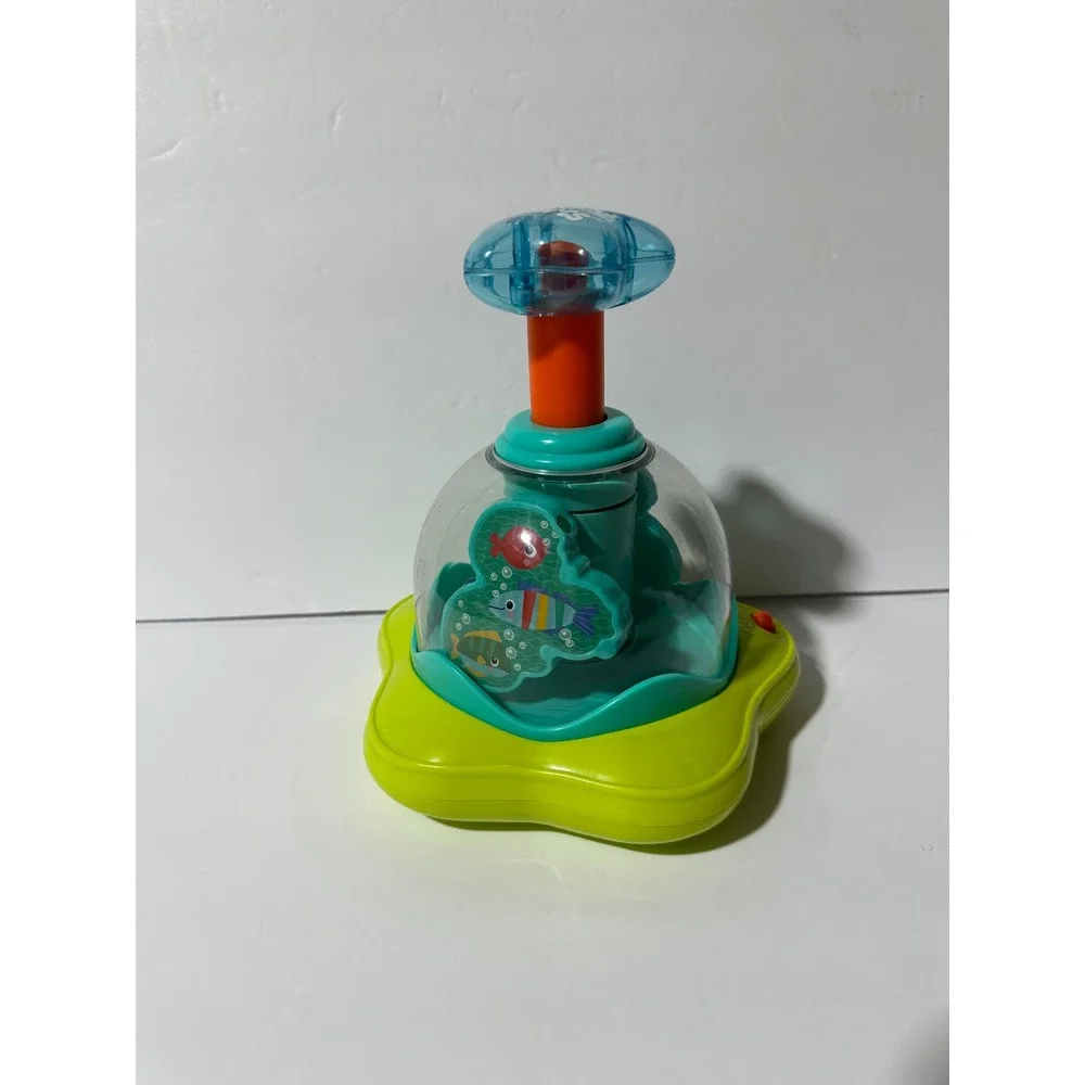 Bright Starts Press & Spin Activity Toy Sensory Aquarium Fish Sounds